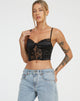 imagen de Litasa Corset Top en Satén Negro