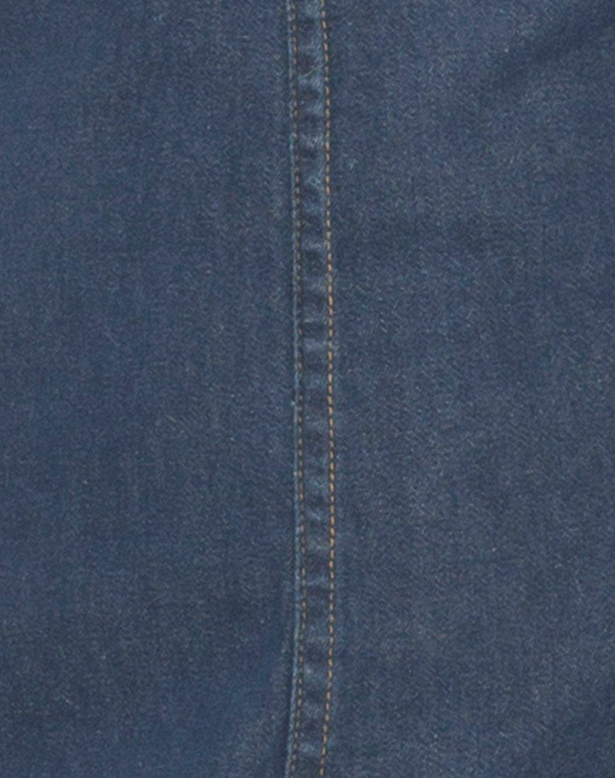 Imagen de Litton Pinafore Dress in Denim Indigo