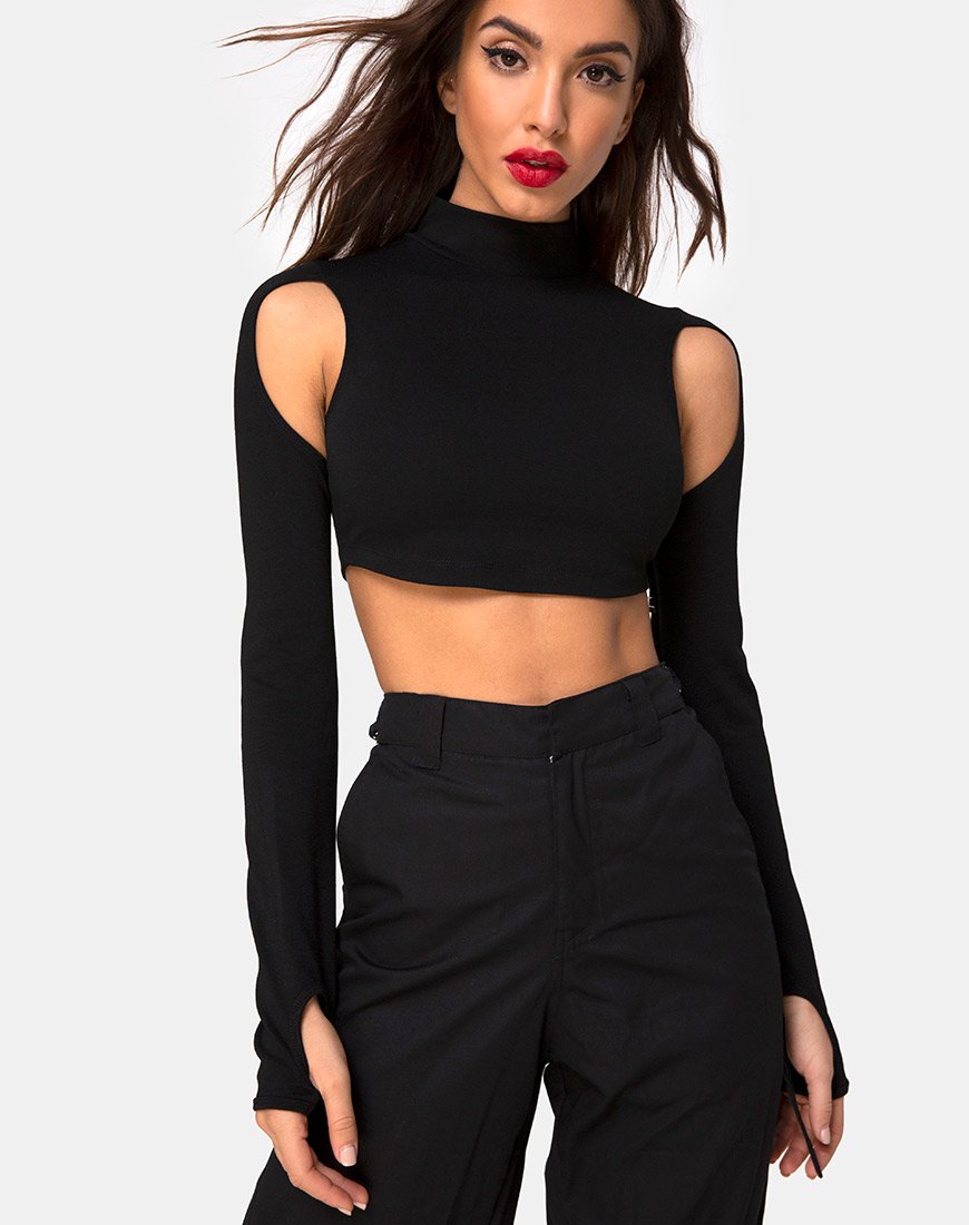 Imagen de Lomiva Crop Top en negro