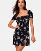 Imagen de Lonma Mini Dress in White Rose Black