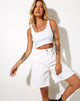 Imagen de Loose Fit Denim Short in White Wash