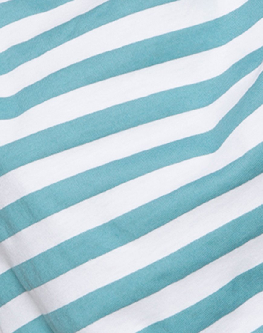 Imagen de Loose Knot Top en raya al medio