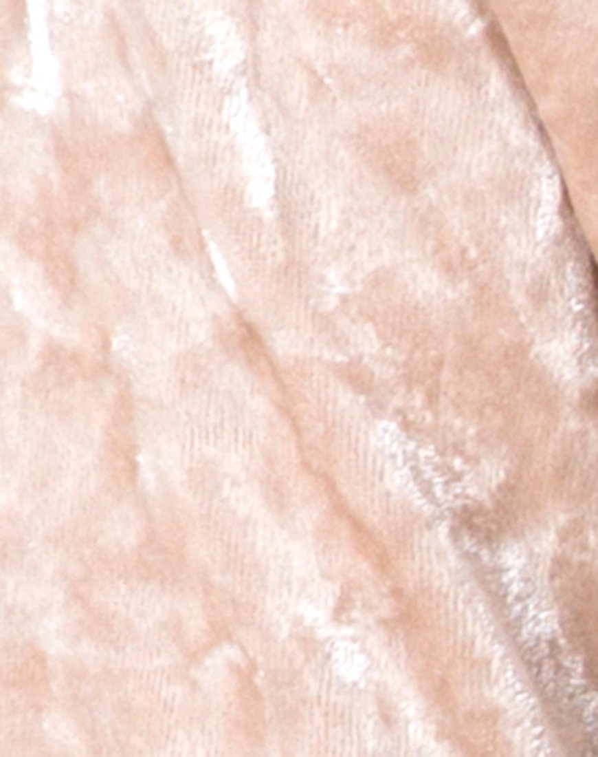 Imagen de Lorya Crop Top Crema Terciopelo Triturado