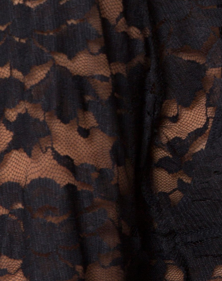 Imagen de Lorya Crop Top de encaje Negro