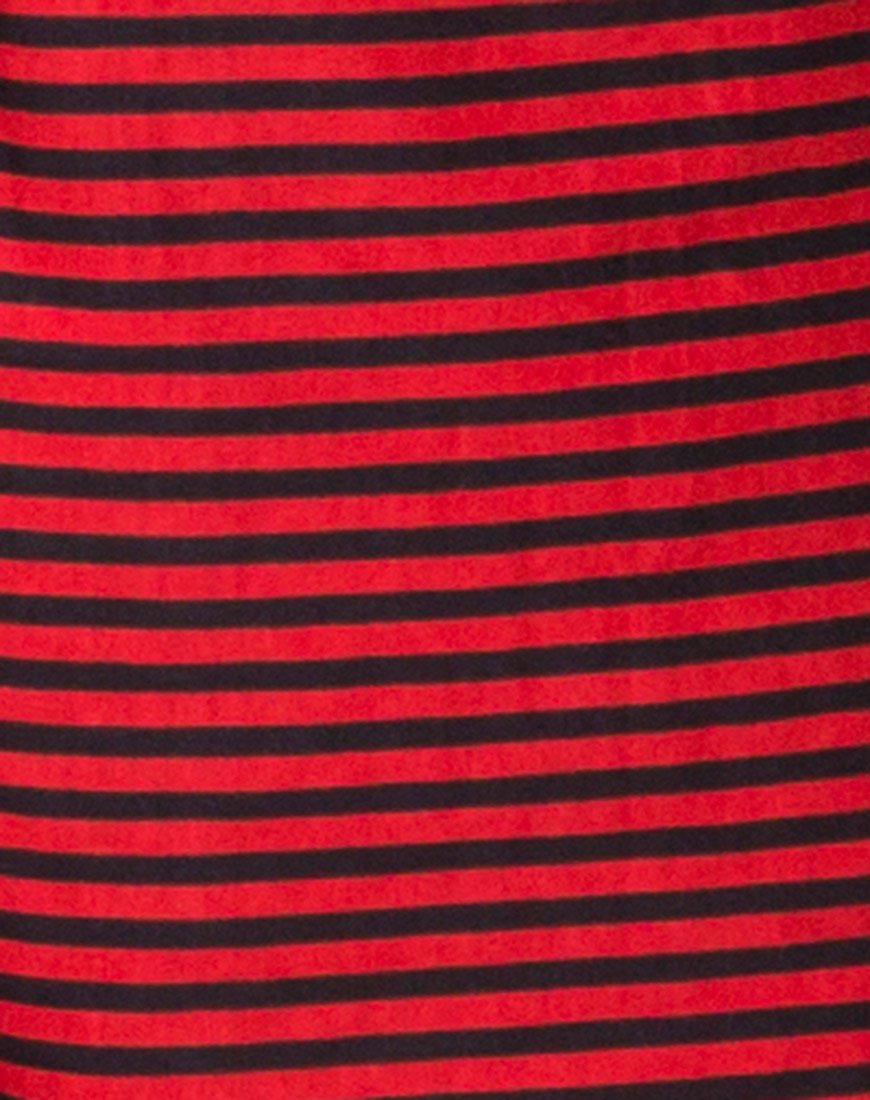 Imagen de Losha Sudadera Mini Stripe Rojo y Negro
