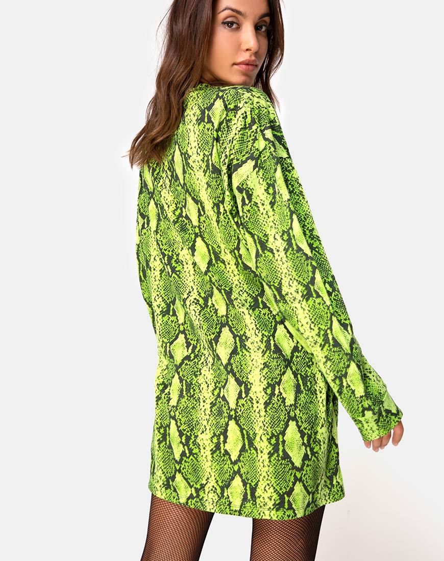 Vestido jersey Lotsun en serpiente lima