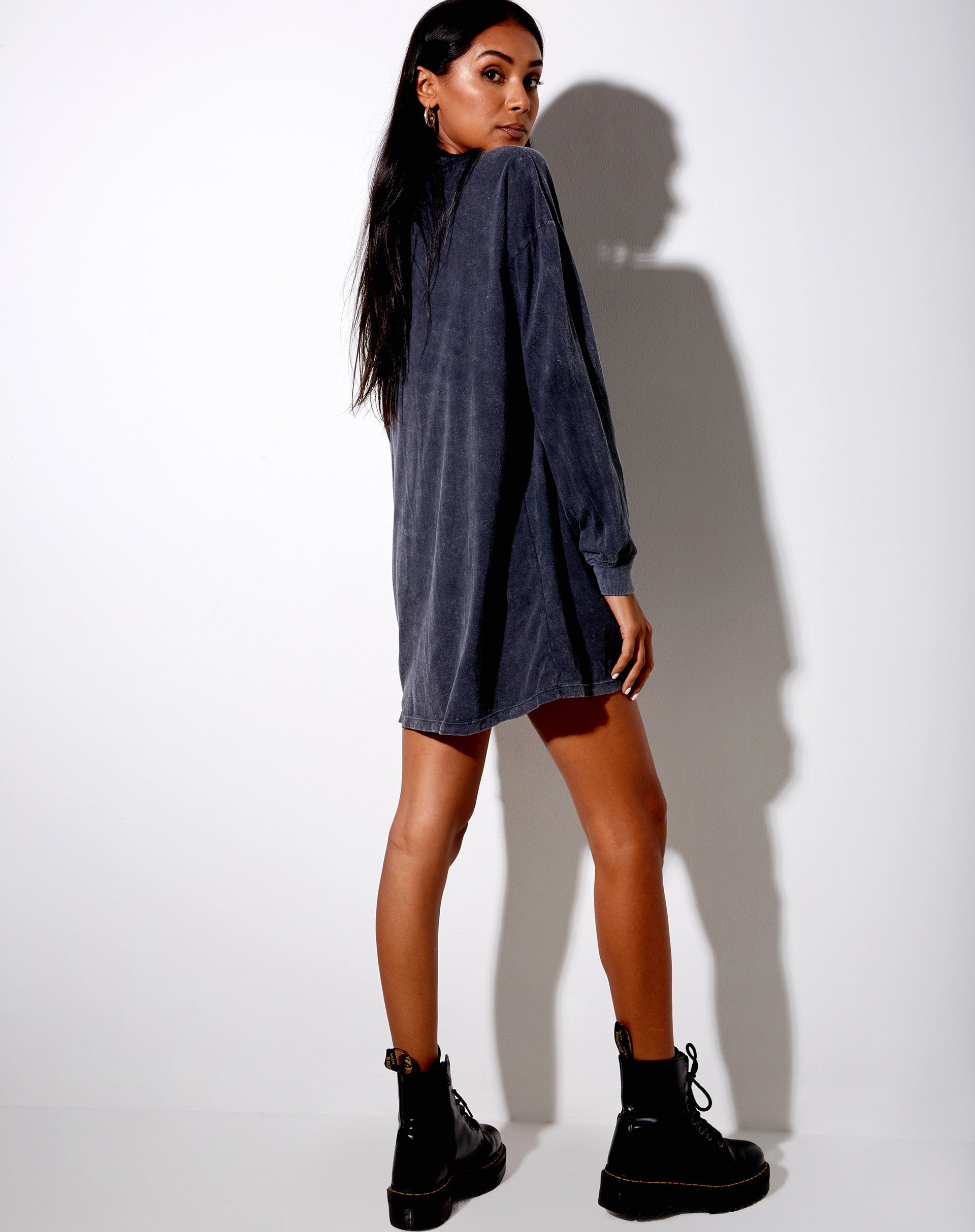 Imagen de Lotsun Sudadera en Negro Lavado Twin Dragon
