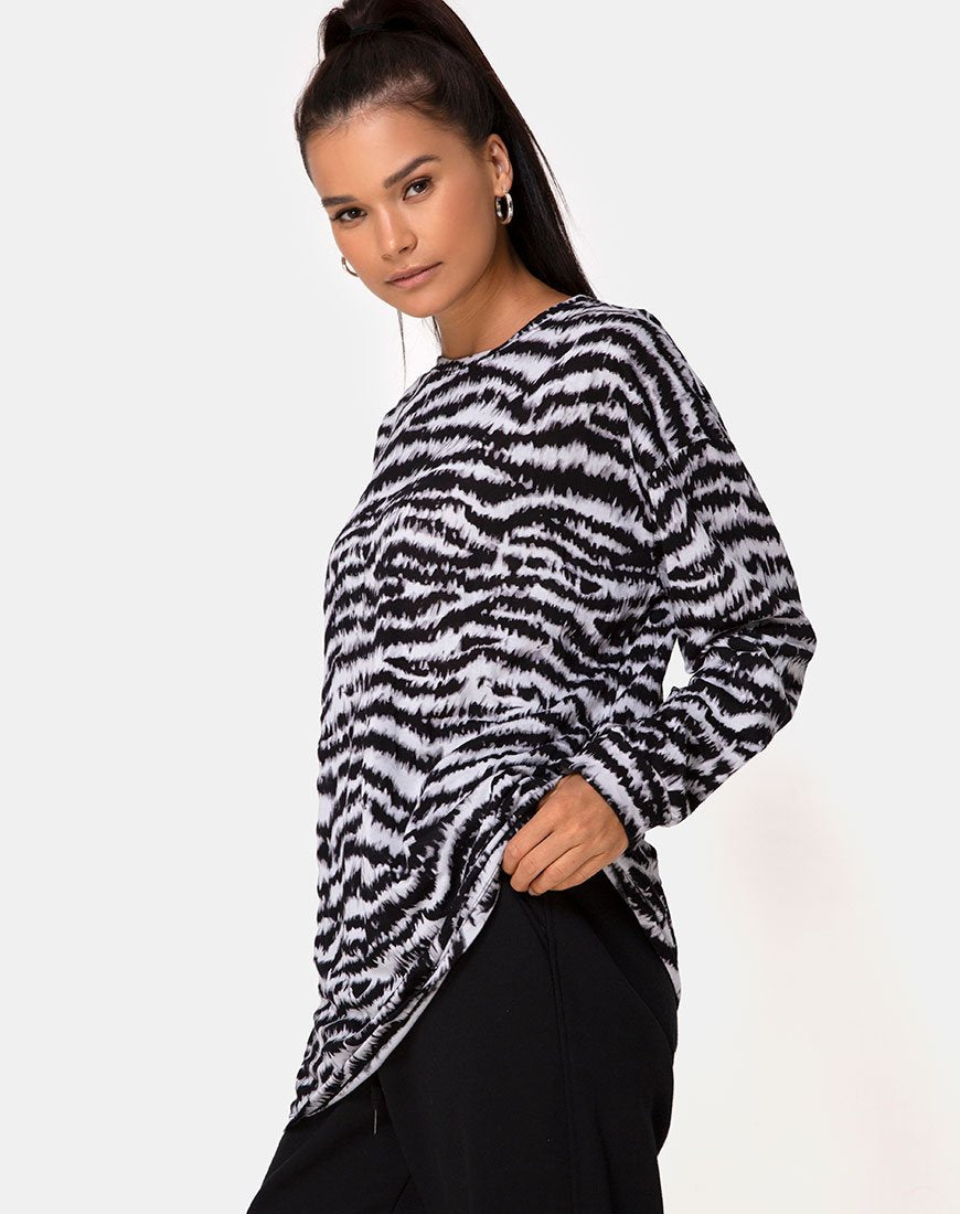 Sudadera Lotsun en Gris Goteo Animal