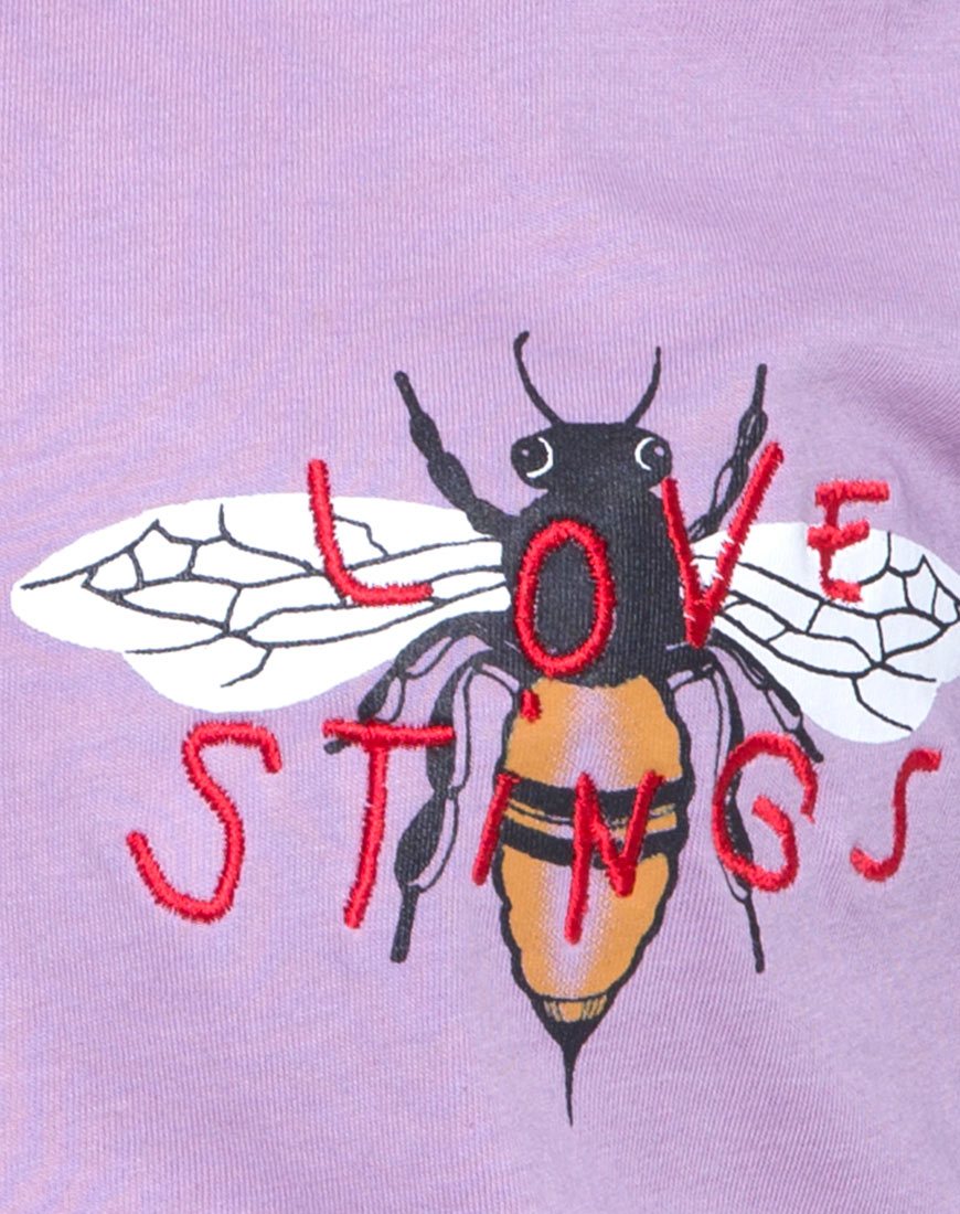 Imagen de Oversize Basic Tee in Lovestings Lilac