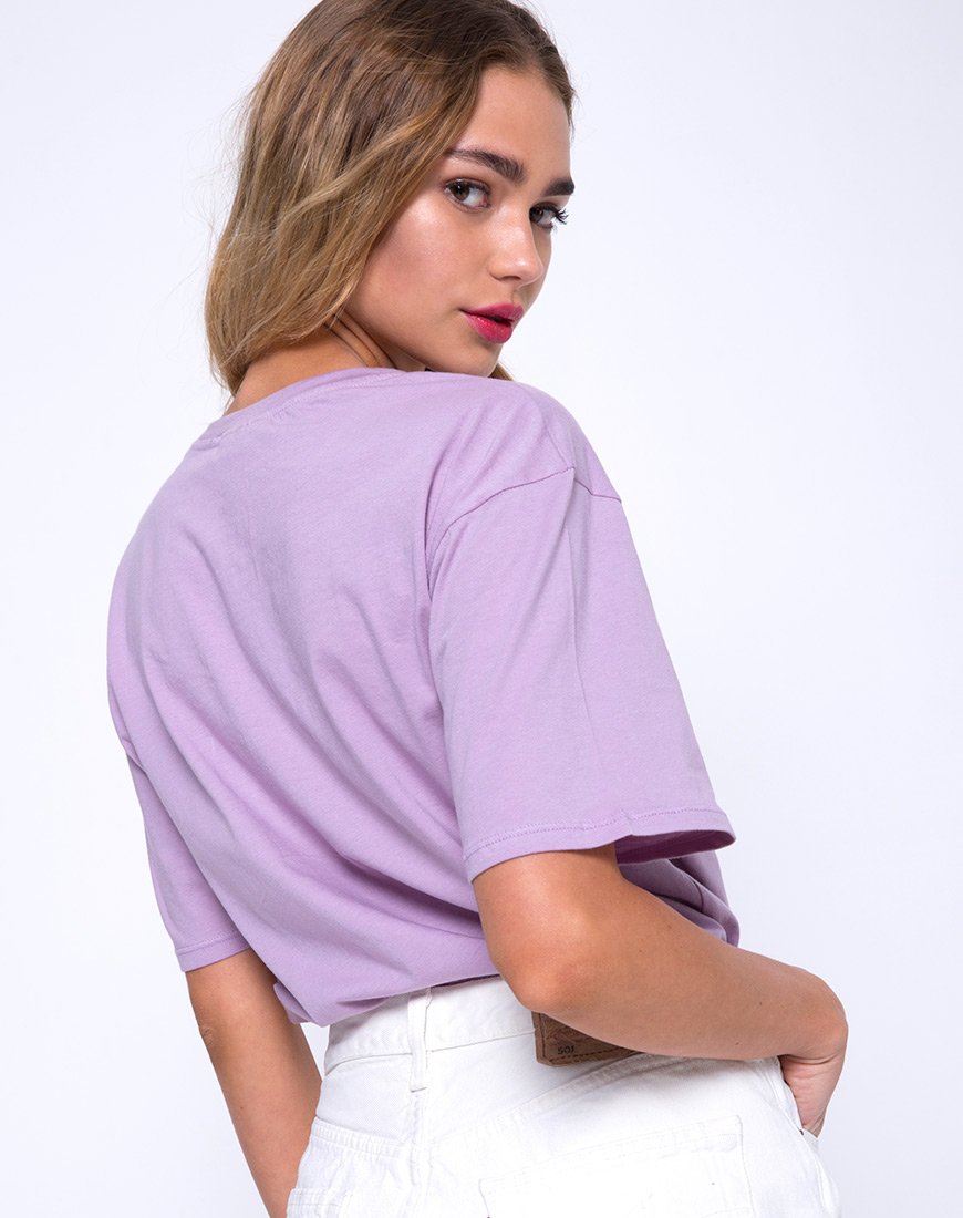 Camiseta básica oversize en Lovestings lila