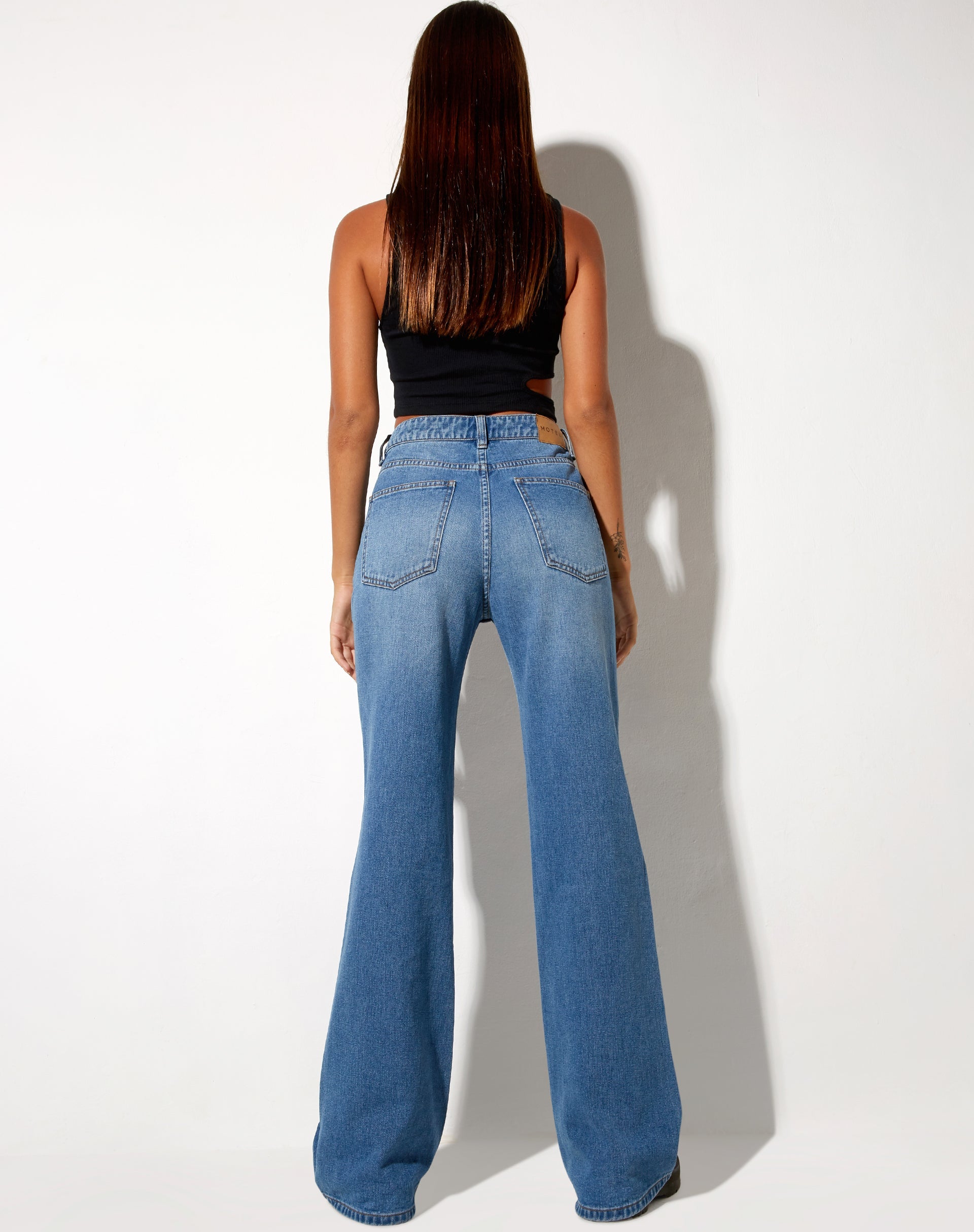 Imagen de Low Slung Jeans in Blue Wash