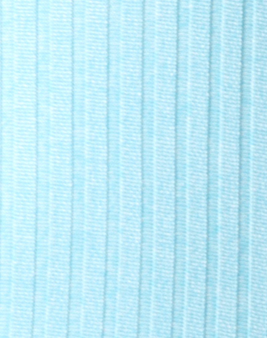 Imagen de Lucia Corpiño de punto elástico azul empolvado