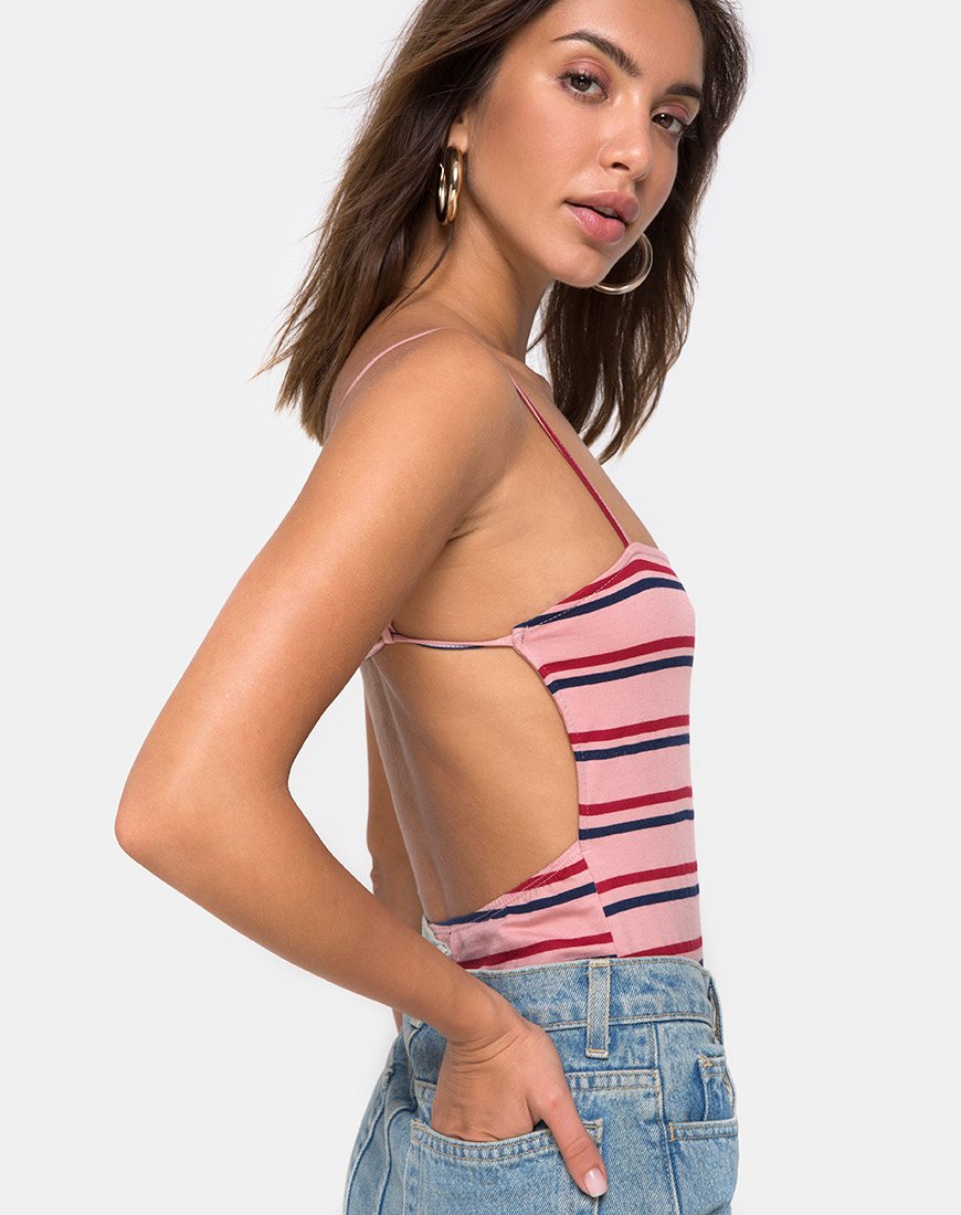 Imagen de Lucia Corpiño en rayas 70s Rosa Horizontal