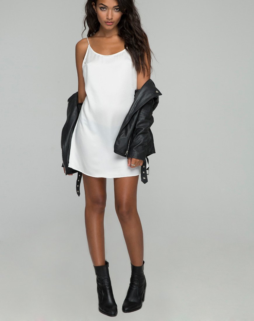 Imagen de Lucille Slip Dress in Satin Bone