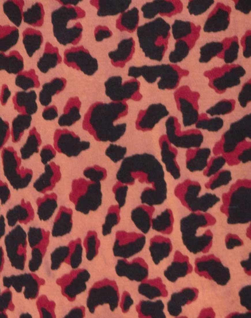 Imagen del vestido Lucine en leopardo selvático