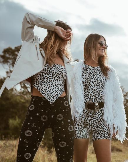Tielda Crop Top en dálmata