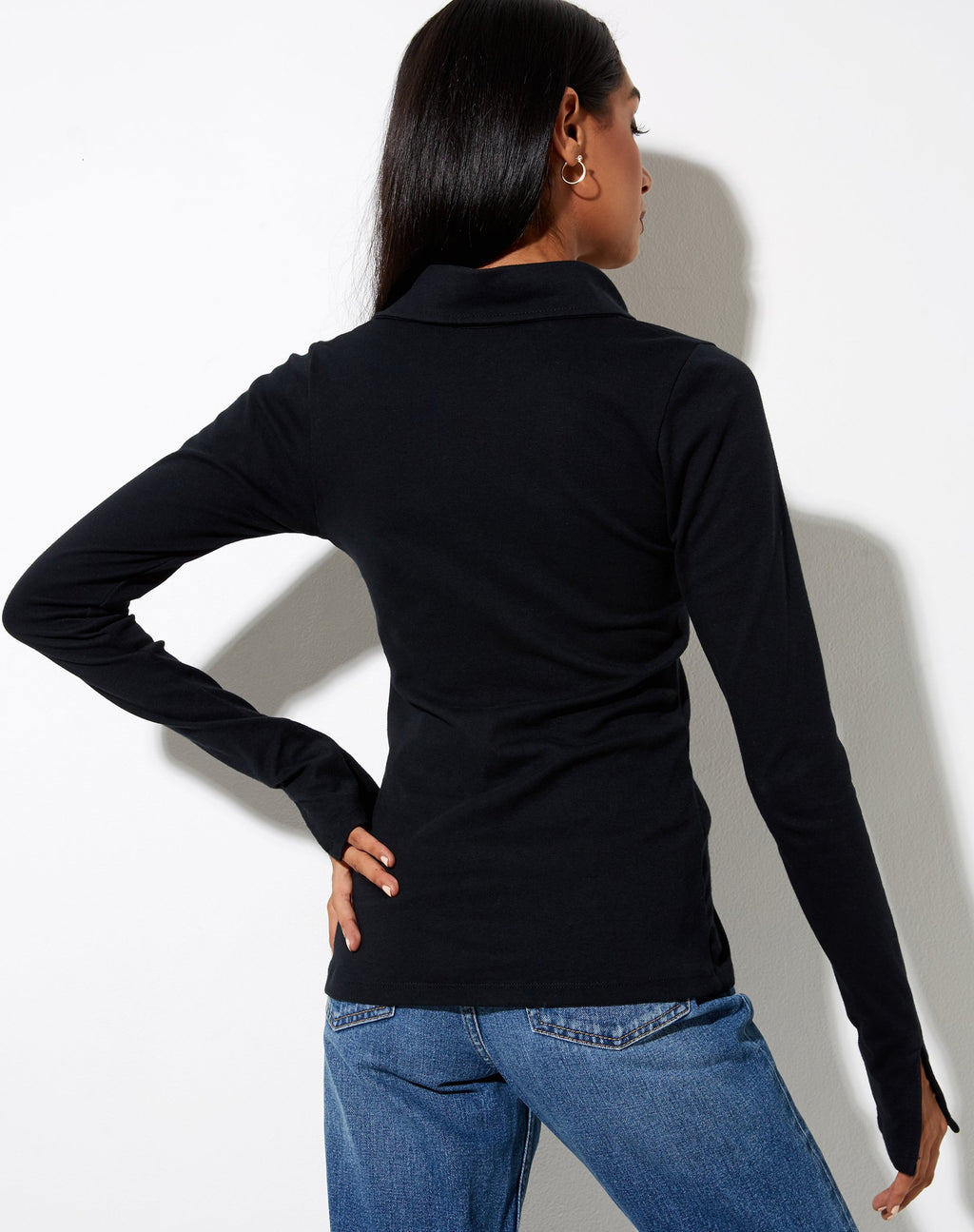 Lumia Cardi en rib negro