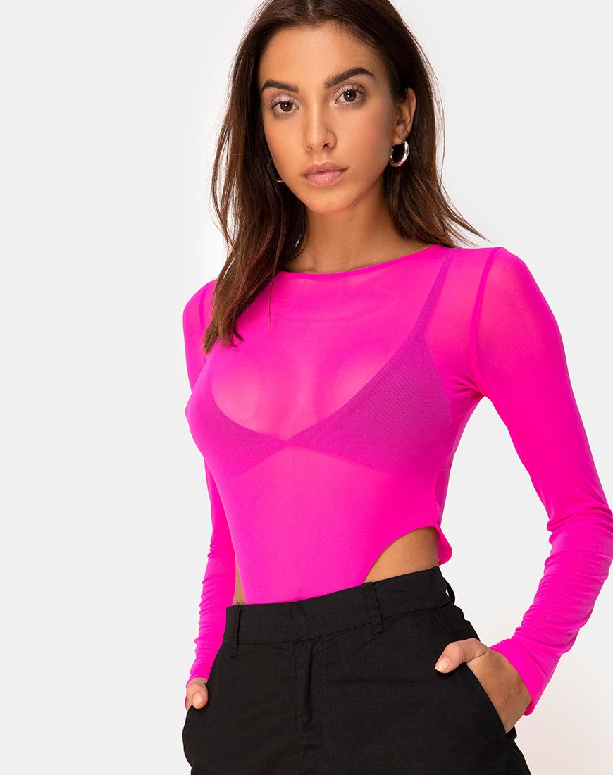 Imagen del corpiño Lumier Rosa fluorescente