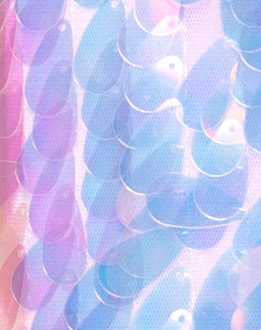 Imagen de Luna Slip Dress in Opal Unicorn Sequin Pink