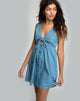 Imagen de Lyset Vestido Recortado en Denim Lavado Verano Chambray