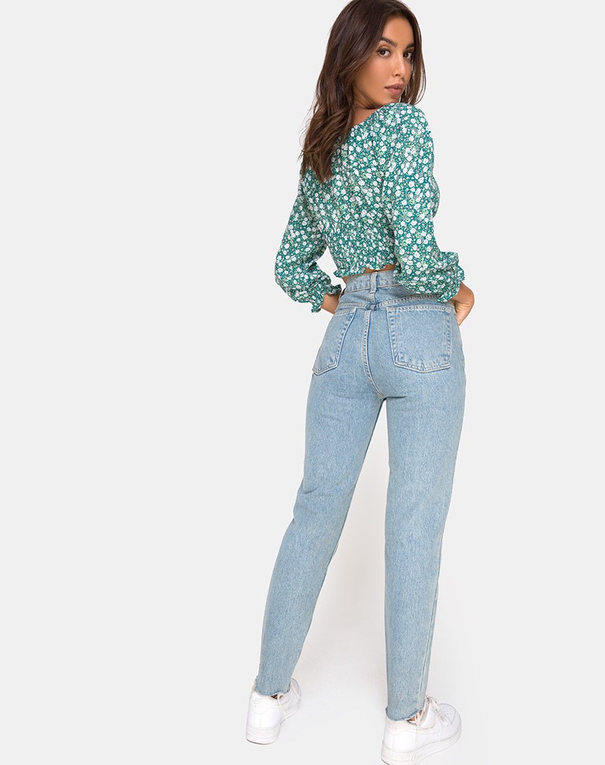 Imagen de Lancer Crop Top en Floral Campo Verde