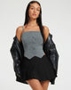 imagen de Madian Top en Pinstripe Grey