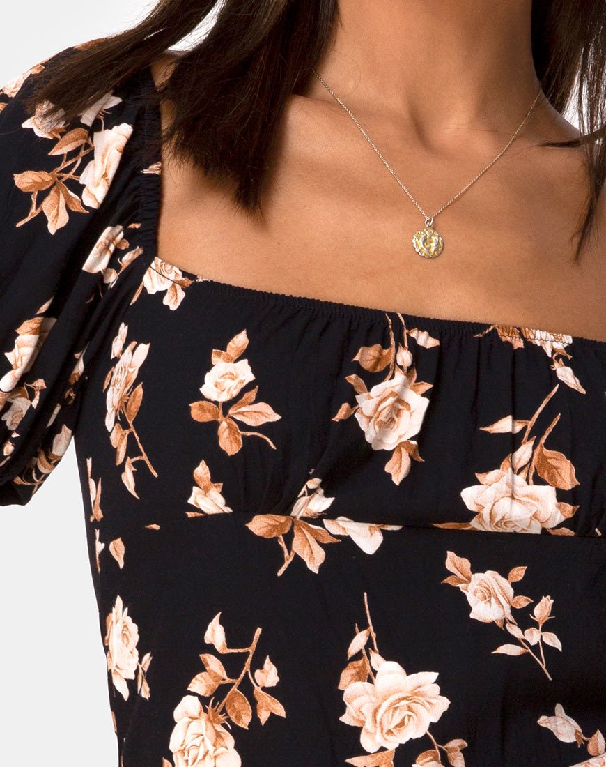 Imagen del vestido Mafie en rosa melocotón