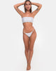 Imagen de la braguita de bikini Maise en lentejuelas brillo diamante