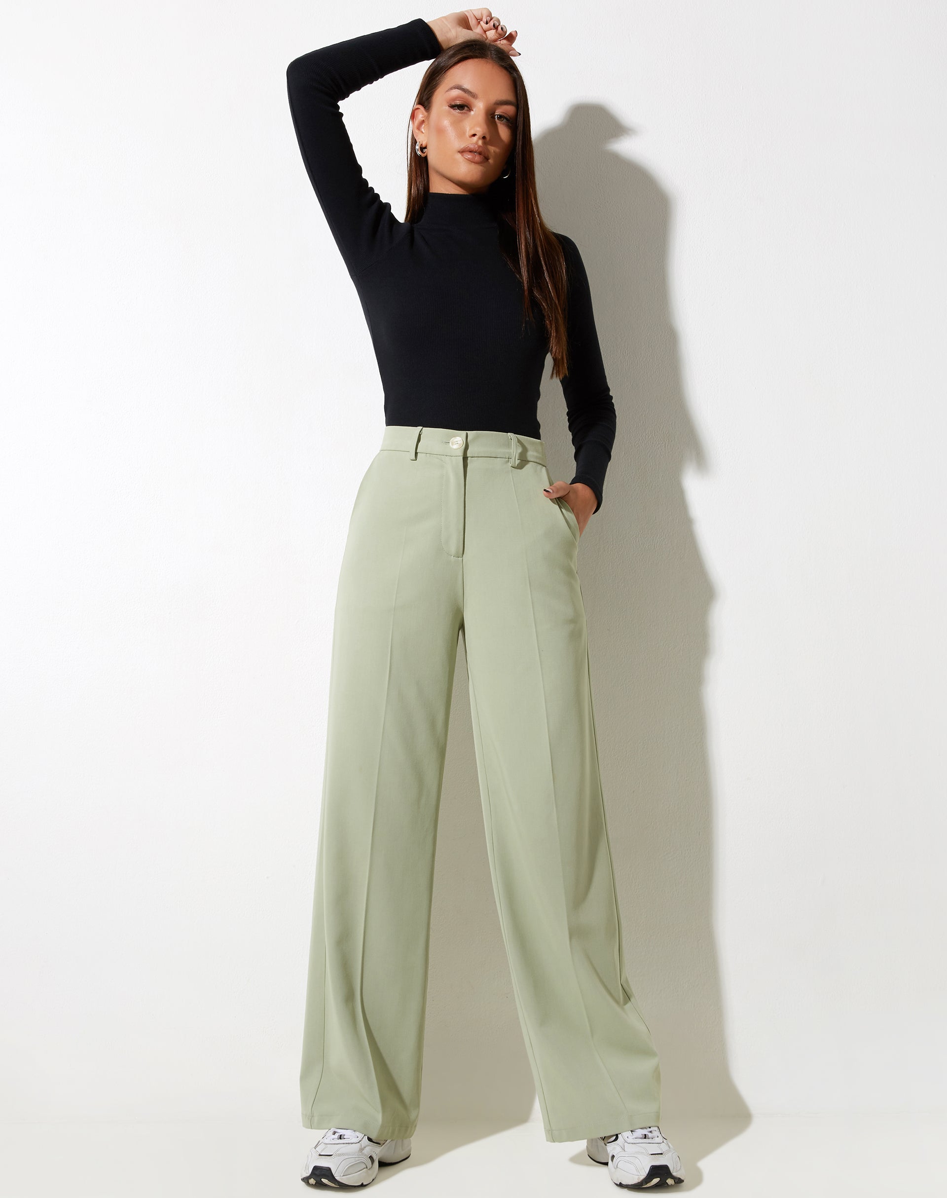 Imagen del pantalón Abba en Sage