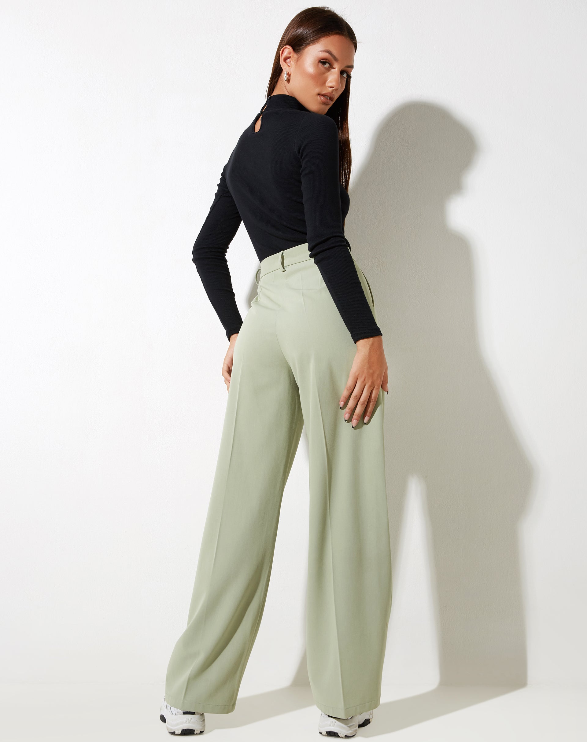 Imagen del pantalón Abba en Sage