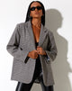 Imagen de Maiwa Blazer de lana gris y negra