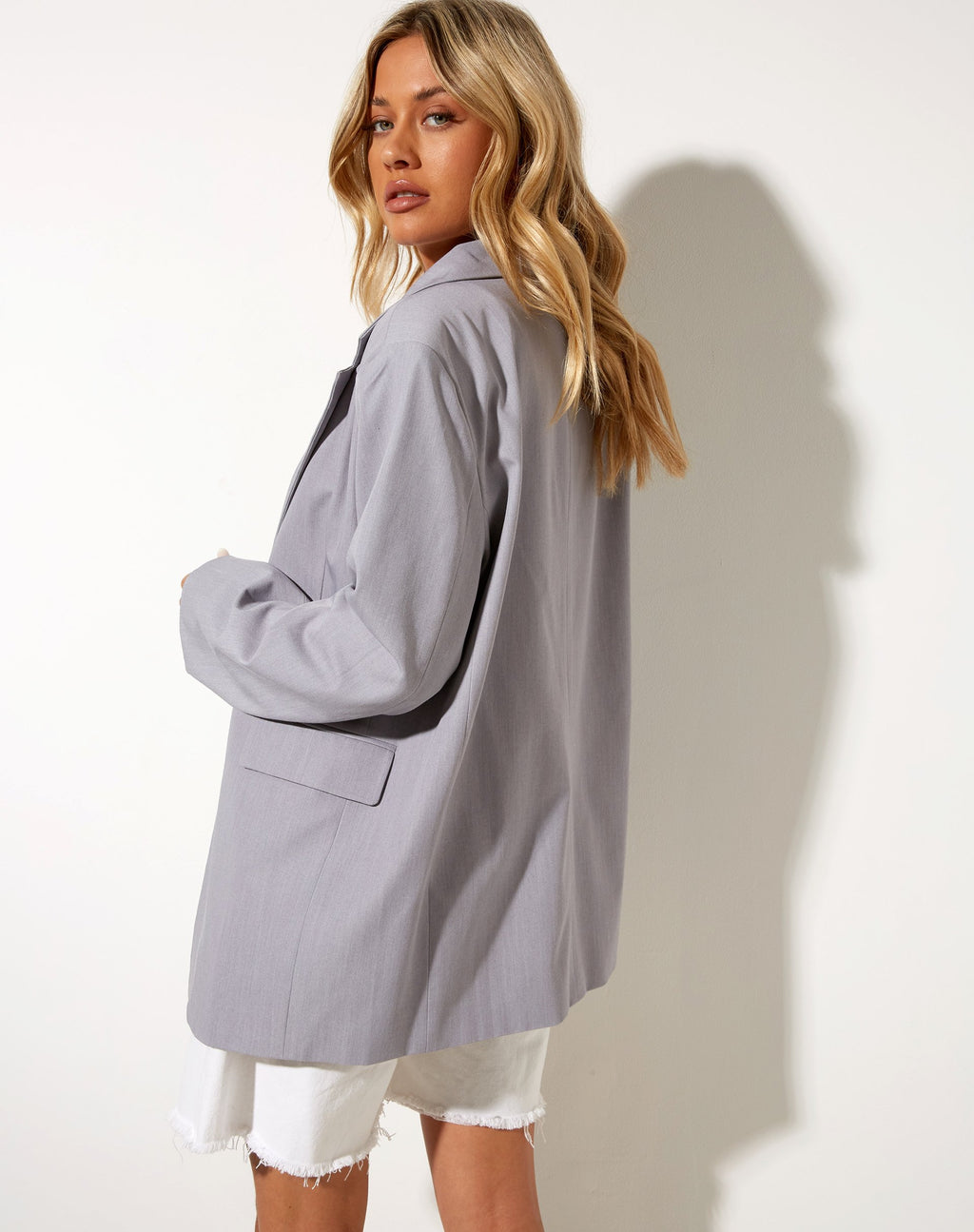 Blazer Maiwa en gris plata