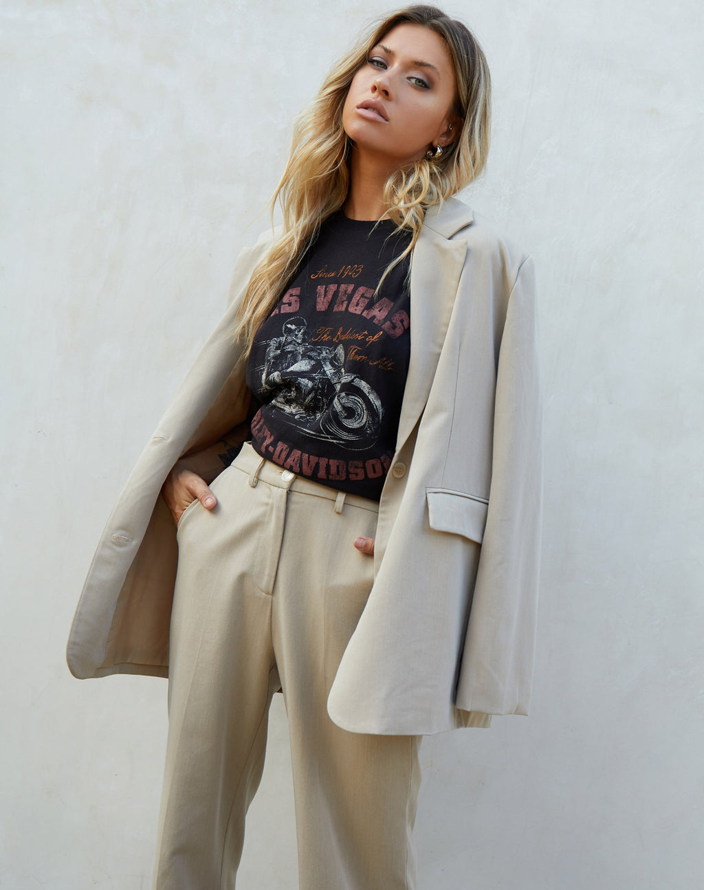 Blazer Maiwa en color tostado