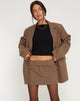 imagen de Tovani Mini Skirt in Pinstripe Brown