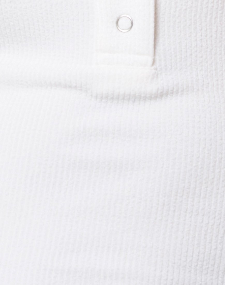 Imagen de Maiza Bodycon Dress in Baby Rib Ivory