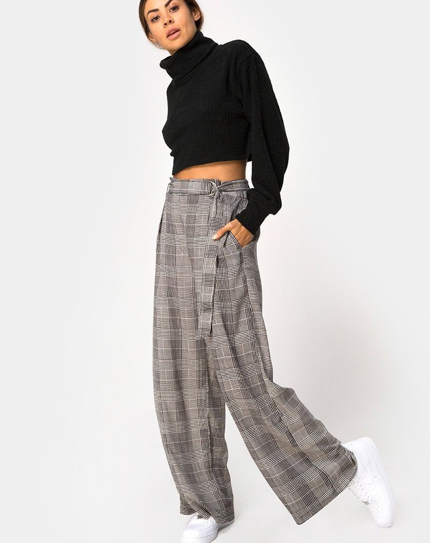 Imagen de Majustie Highwaist Trouser en Charles Check Gris