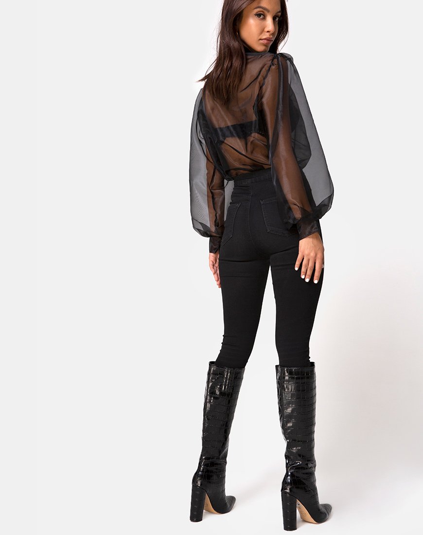 Imagen de Makiza Top de organza negro