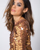 Imagen de MALIA DISCO SEQUIN BRONCE SHIMMER (Z011984 BRONZE SHIMMER)