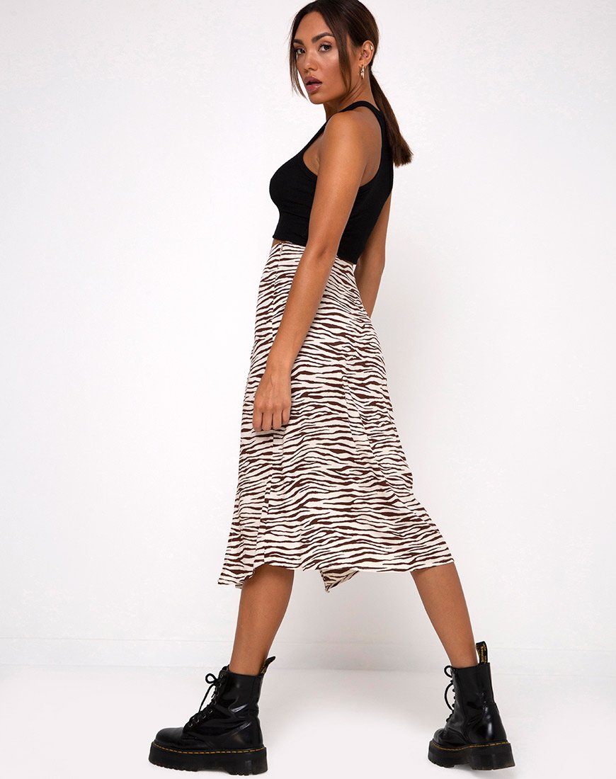 Falda Malika Midi en Easy Tiger Cocoa