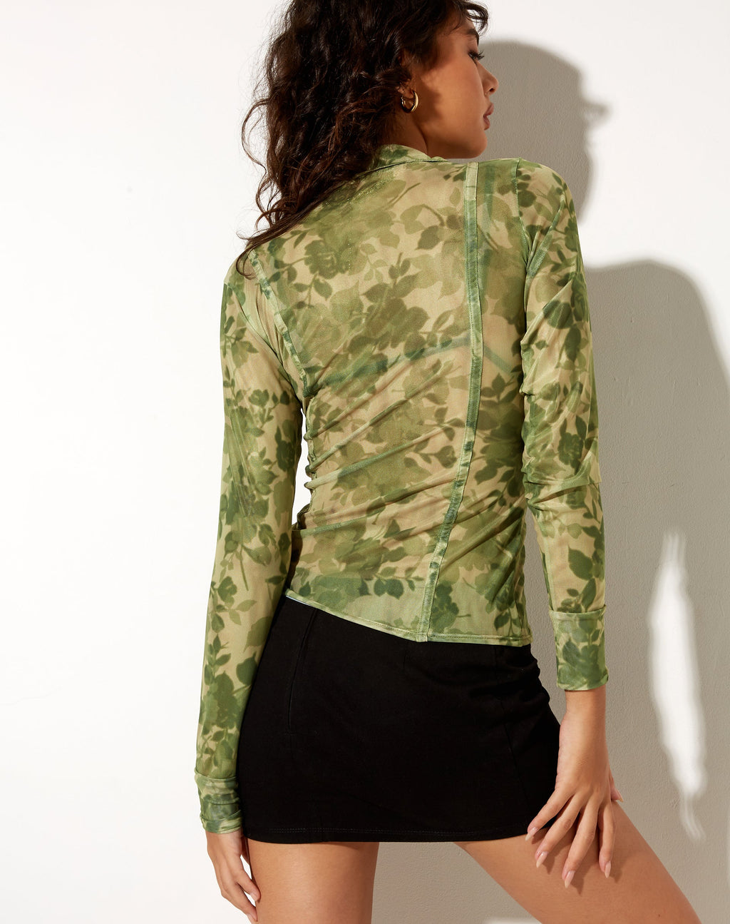 Camisa Mally en Blurred Floral