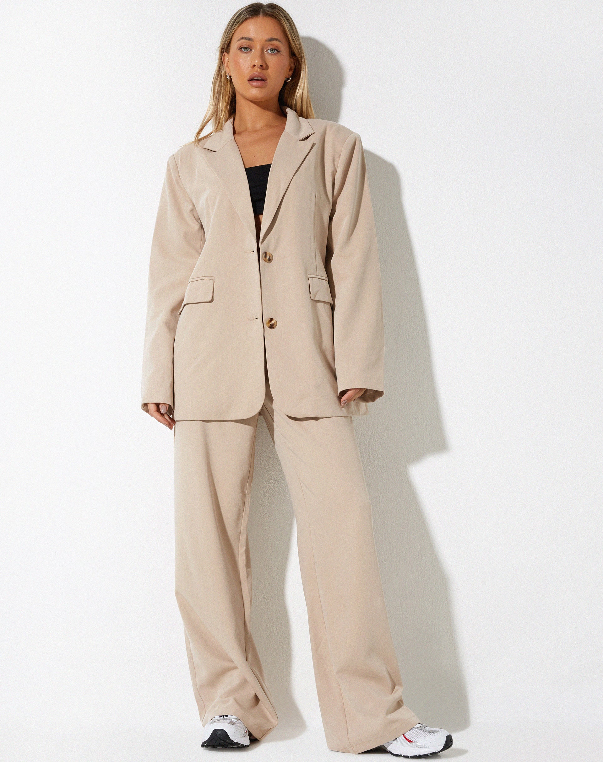 imagen de Pantalón Abena en sastrería suave Beige