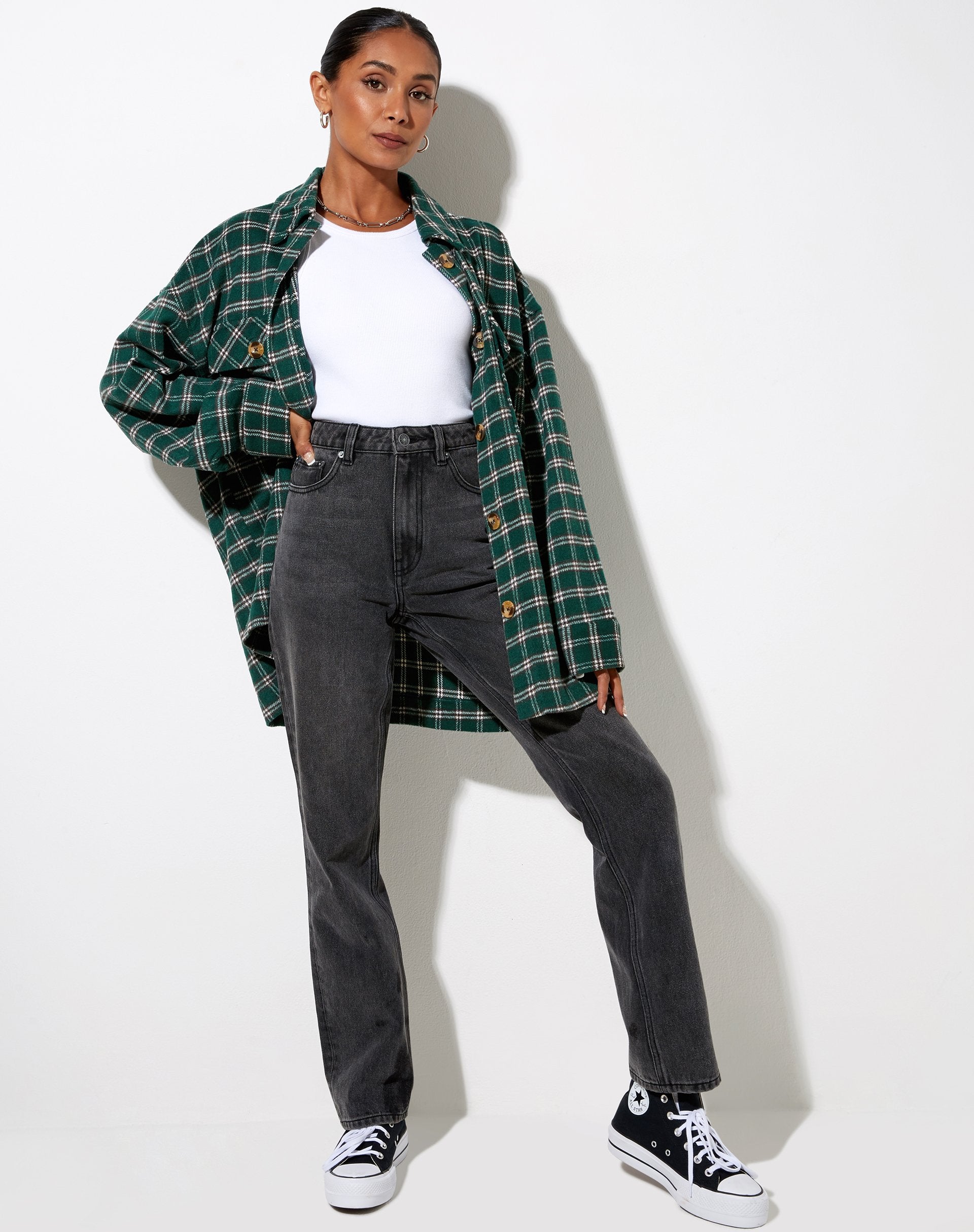 Imagen de Marcel Camisa a cuadros Negro y Verde