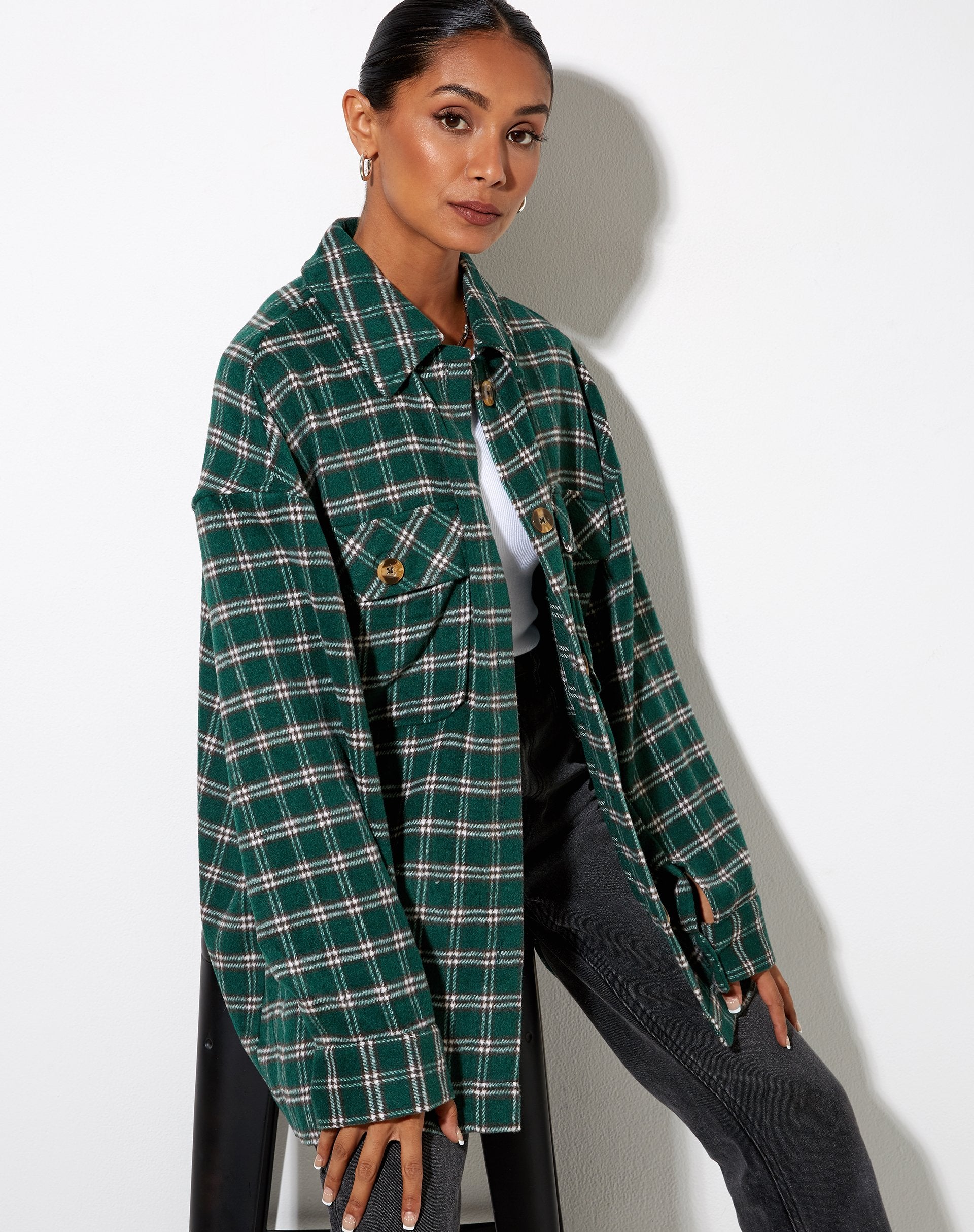 Imagen de Marcel Camisa a cuadros Negro y Verde