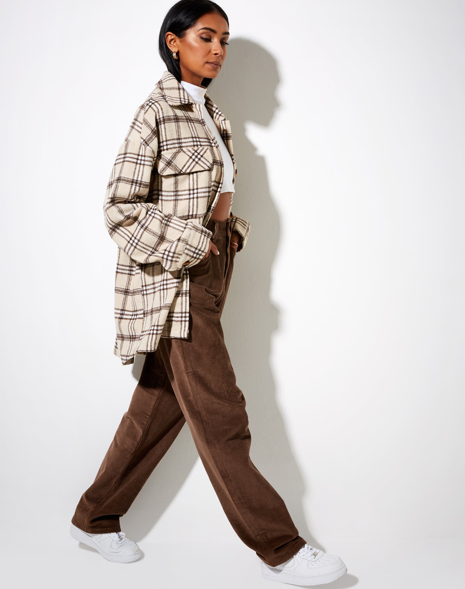 Imagen de Marcella Camisa a cuadros Light Tan