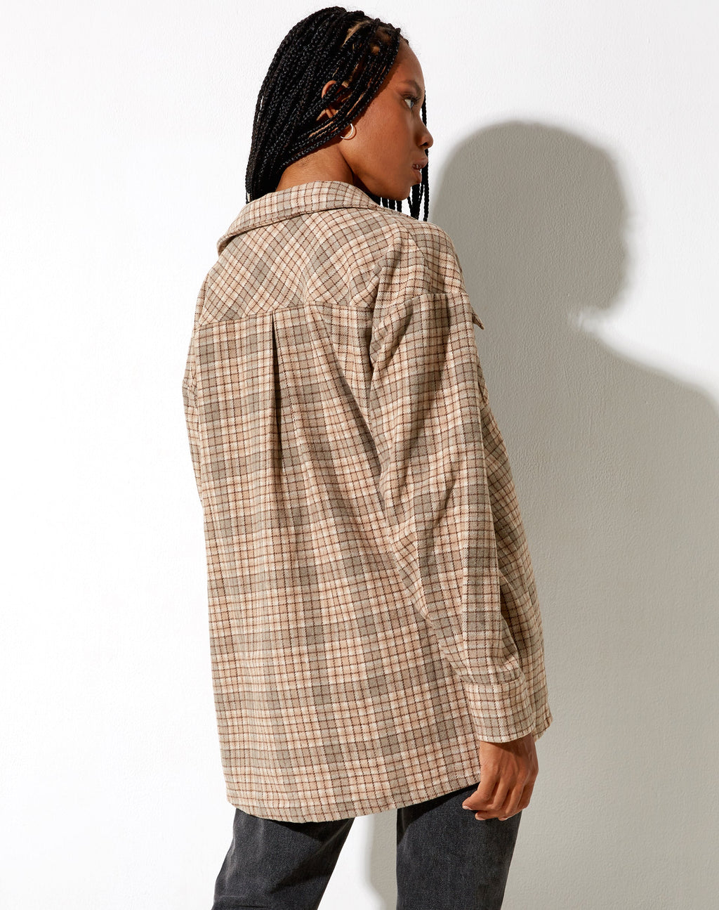 Camisa Marcella en Gris Tan Marrón