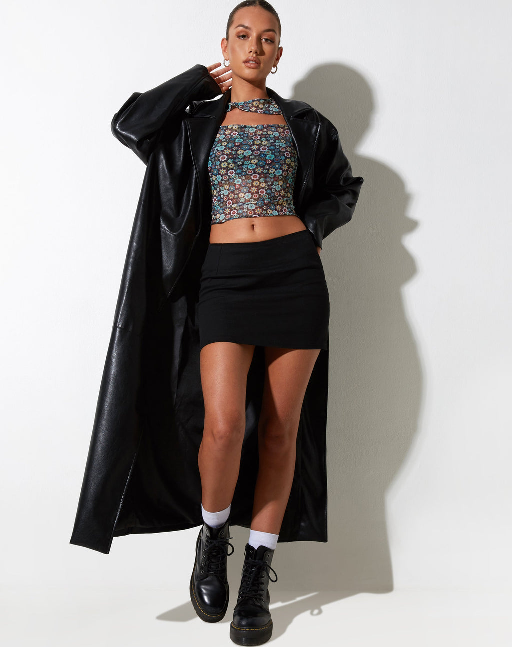 Mardi Crop Top en Folk Floral