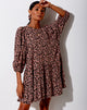 Imagen del vestido Mareta Tea Dress in Autumn Blossom