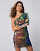 Imagen de Maria Bodycon Dress in Fishcale Sequin Pink Oil