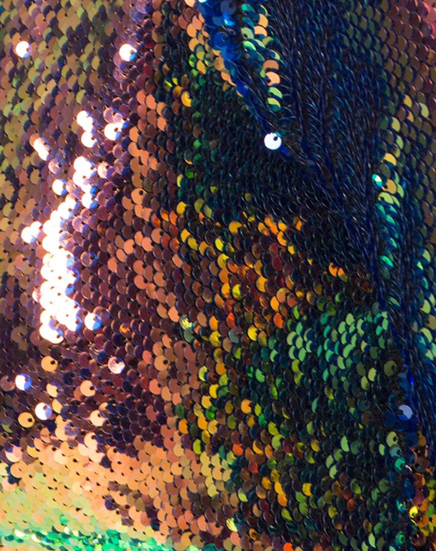 Imagen de Maria Bodycon Dress in Fishcale Sequin Pink Oil
