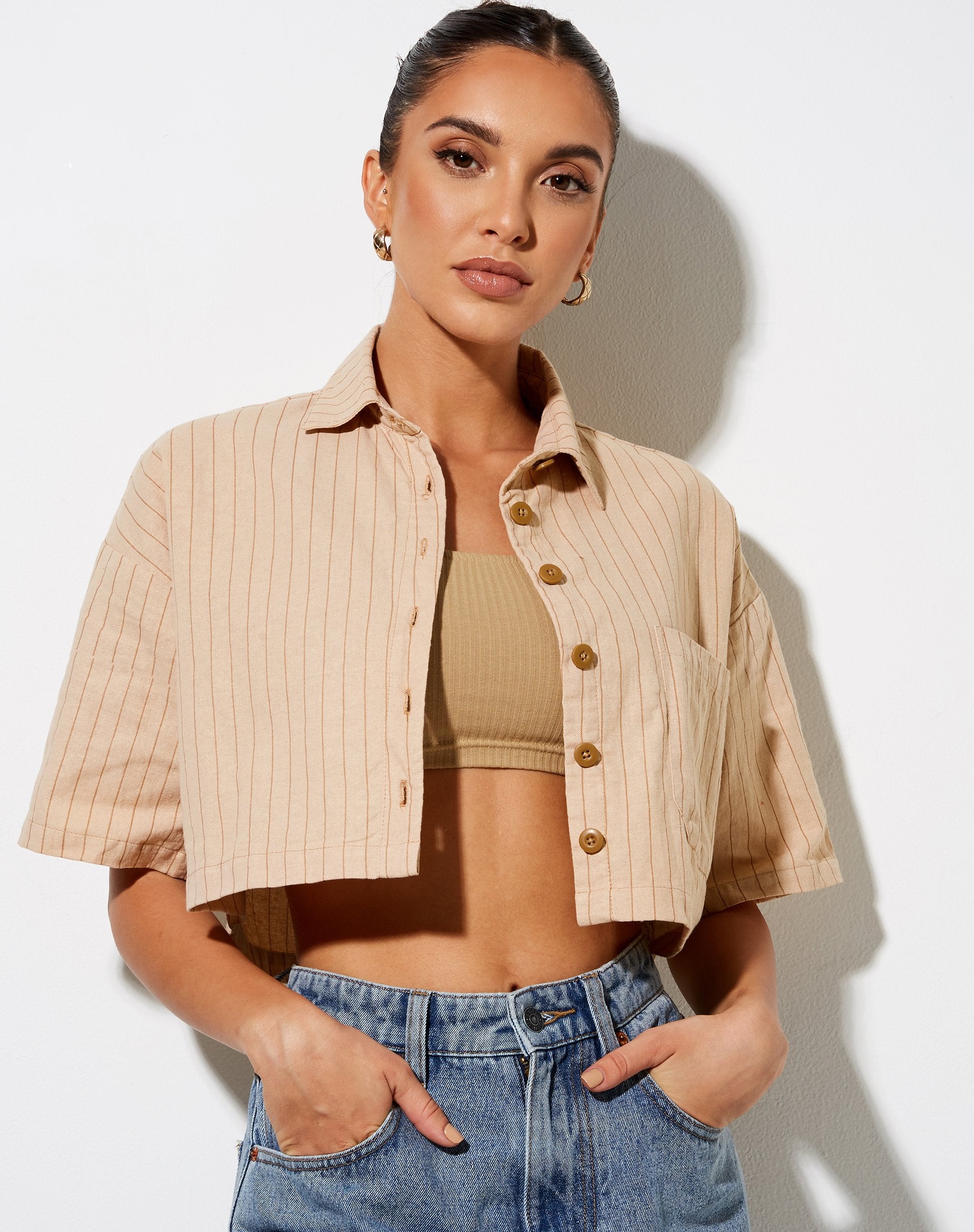 Imagen de Marka Crop Top en raya lápiz